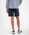 Bermuda chino droit avec ceinture tressée homme